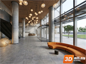 Lobby front desk Skp Files 